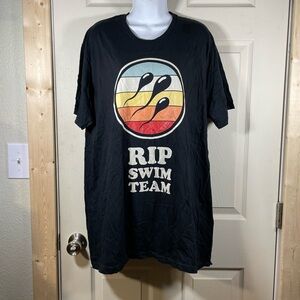 RIP Swim Team Black T-Shirt